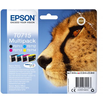 EPSON ENCRE T0715 C.M.J.N MULTIPACK