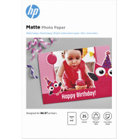 HP PAPIER PHOTO MAT 10X15CM 25F 