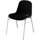 Chaise d'accueil coque Beta noir 