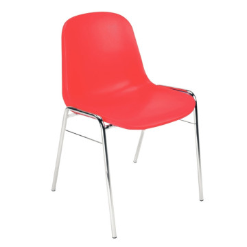 Chaise d'accueil coque Beta rouge