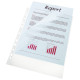 Sachet de 100 pochettes perforées en polypropylène, ouverture 2 côtés