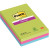 Paquet de 3 blocs Notes Super Sticky de 90 feuilles lignées, format 101 x 152 mm