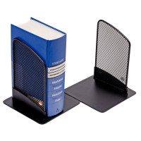 Lot de 2 serre livres métal Mesh noir 