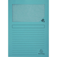 Paquet de 100 pochettes coin papier FOREVER 130g, bleu clair 