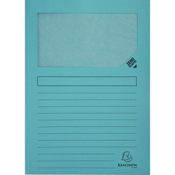 Paquet de 100 pochettes coin papier FOREVER 130g, bleu clair