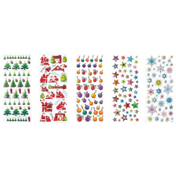 Pochette de 420 stickers 3D thème Noël assortis