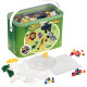 Baril environ 3 000 perles Hama à repasser taille maxi couleurs assorties avec accessoires 
