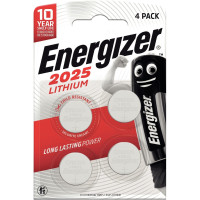 Blister de 4 piles lithium 3V CR2025 DURACELL 