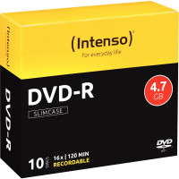 Paquet de 10  DVD-R Intenso 4,7 Go 