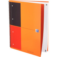 Cahier à reliure intégrale NOTEBOOK SCRIBZEE format A4+ ligné 6 mm avec 160 pages perforées 