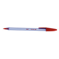 Stylo bille Bic Cristal Soft rouge 