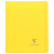 Piqûre 96 pages 17x22 cm KOVERBOOK, seyès 90g, couverture en polypropylène, jaune