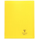 Piqûre 96 pages 24x32 cm KOVERBOOK, seyès 90g, couverture en polypropylène, jaune