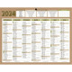 Calendrier semestriel 7 mois sur chaque face Natura mini 21 x 26,5cm