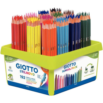 Classpack de 192 crayons de couleur Stilnovo assortis