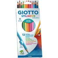 Etui de 12 crayons de couleur Stilnovo aquarellables assortis 