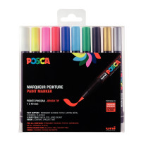 Boite de 10 Posca Brush assortis 