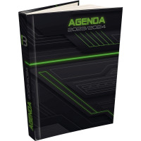 Agenda de poche Techno vert 