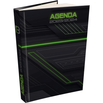 Agenda de poche Techno vert