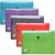 Paquet de 5 enveloppes à pression OXFORD HAWAÏ en polypropylène translucide, pour format A4, coloris assortis
