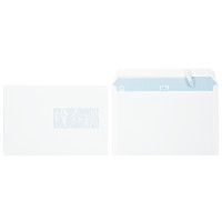 Boîte de 500 enveloppes blanches C5 162x229 80g/m² fenêtre 45x100 bande siliconée 