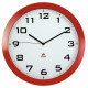 Horloge silencieuse diamètre 38cm rouge 