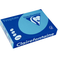 Paquet de 250 feuilles de papier 160g de format A4 bleu turquoise TROPHEE CLAIREFONTAINE 