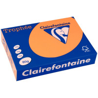 Ramette de 500 feuilles de papier 80g de format A4 clémentine TROPHEE CLAIREFONTAINE 