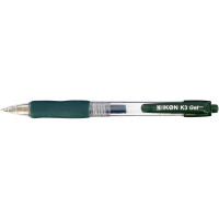 Stylo gel rétractable K3 vert 