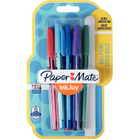 Blister de 8 stylos bille Papermate InkJoy 100 fun assortis 