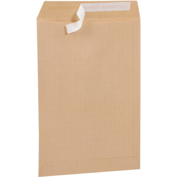 Paquet de 50 pochettes kraft armé 229x324 130g/m² bande de protection