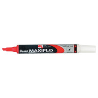 Marqueur tableau blanc Maxiflo pointe fine biseautée rouge 