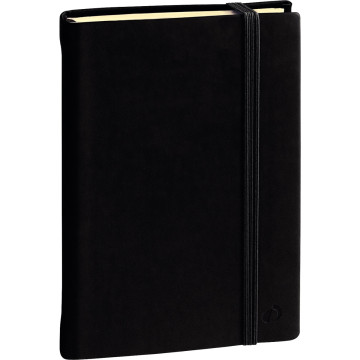 Carnet uni SILK 10 x15cm noir