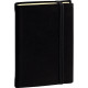 Carnet uni SILK 10 x15cm noir 