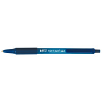 Stylo bille Soft Feel pointe moyenne rétractable bleu 