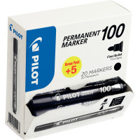 Pack de 20 marqueurs permanent 100 ogive dont 5 gratuit 