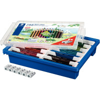 Classpack de 288 crayons de couleur Noris colour 185 assortis dont 24 gratuits + 6 taille-crayons métal 1 usage offerts 