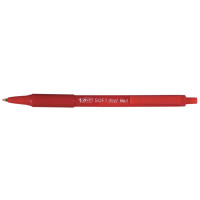 Stylo bille Soft Feel pointe moyenne rétractable rouge 