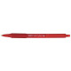 Stylo bille Soft Feel pointe moyenne rétractable rouge 