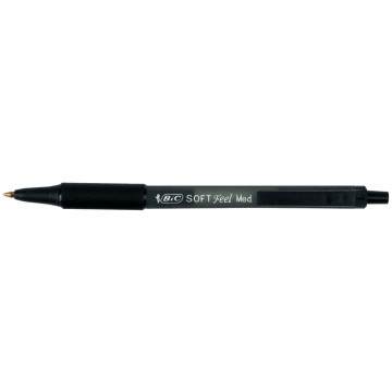 Stylo bille Soft Feel pointe moyenne rétractable noir