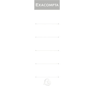 Paquet de 10 étiquettes adhésives pour classeurs à levier dos large