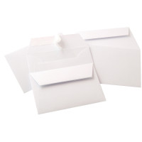 Paquet de 20 enveloppes Pollen Clairefontaine format 114x162mm 120g blanc 