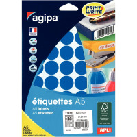 Etui de 400 pastilles de couleur diamètre 24mm bleu 