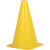 Lot de 8 balises coniques hauteur 23 cm base carrée 14 cm