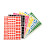 Pochette de 3 636 gommettes géométriques assorties