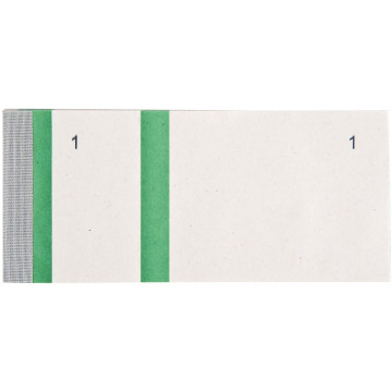 Lot de 10 blocs numérotés à souches 1 souche, vert