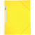 Chemise 3 rabats à élastiques + étiquette de dos coloris jaune carte grainée 5/10e 450g format 24 x 32 cm