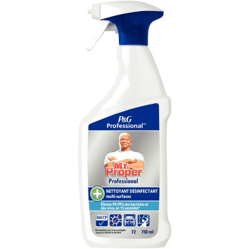 Spray 750ML nettoyant désinfectant multi-surfaces MR PROPRE PROFESSIONNEL