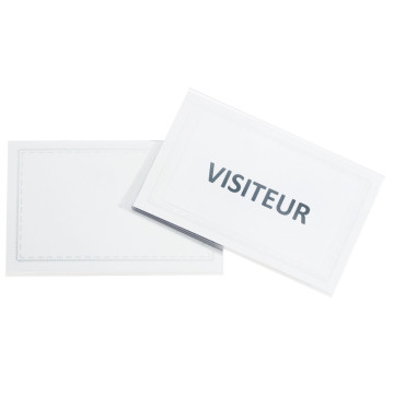 Boîte de 50 badges épingle + pince