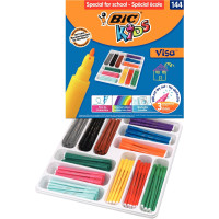 Boîte Classpack de 144 Visa couleurs assorties pointe fine 